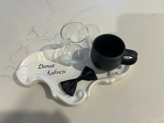 Small Damat kahve plate
