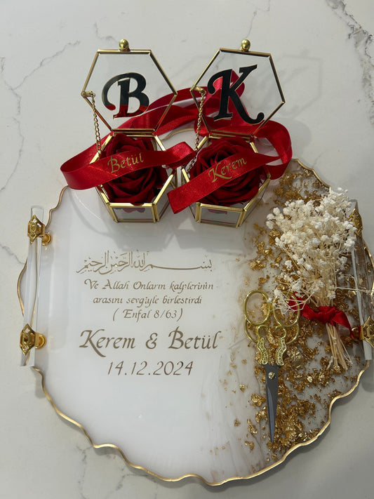 Large engagement tray set