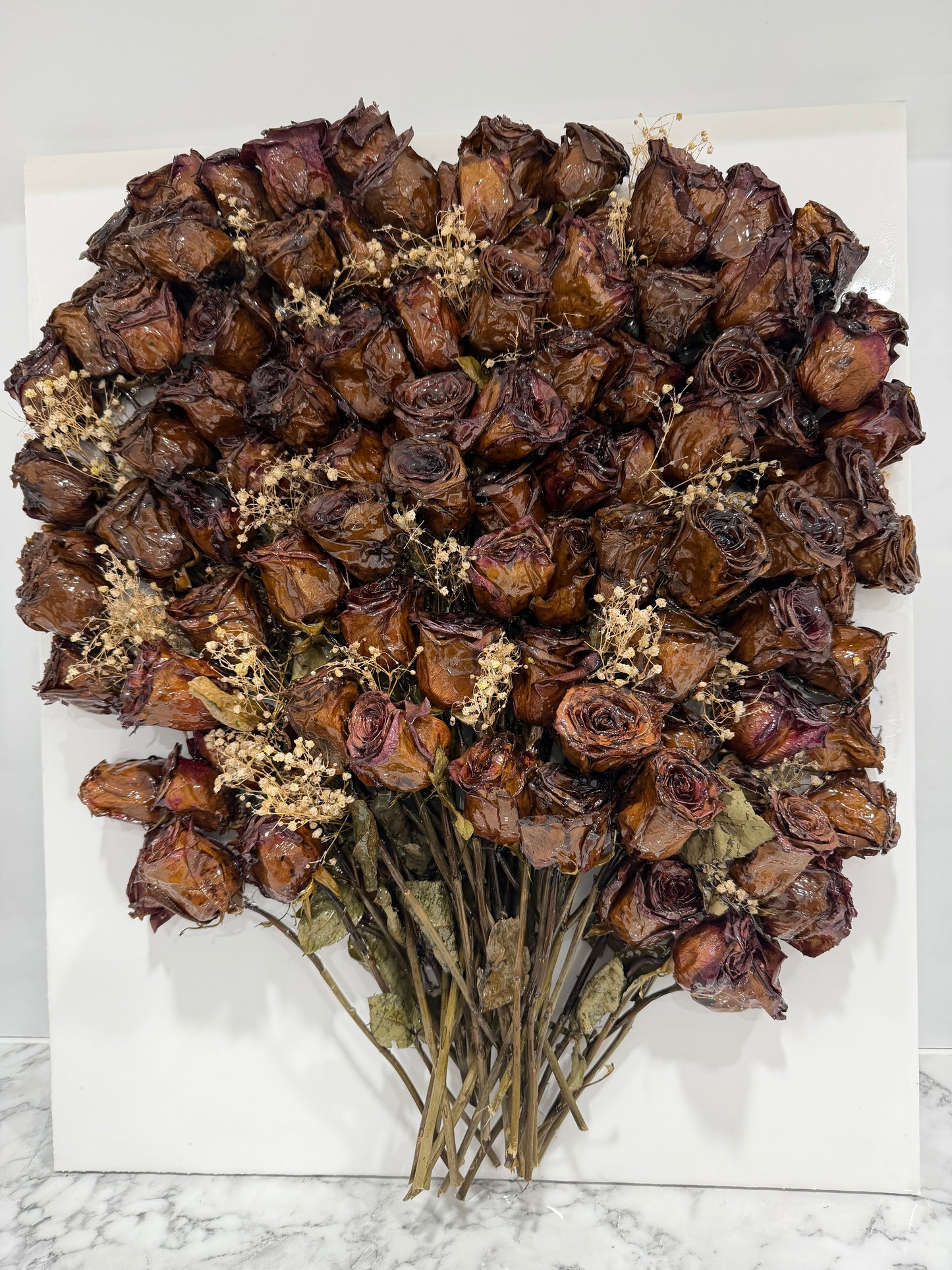 Preserved Rose Wall Art