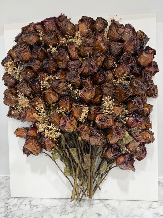 Preserved Rose Wall Art
