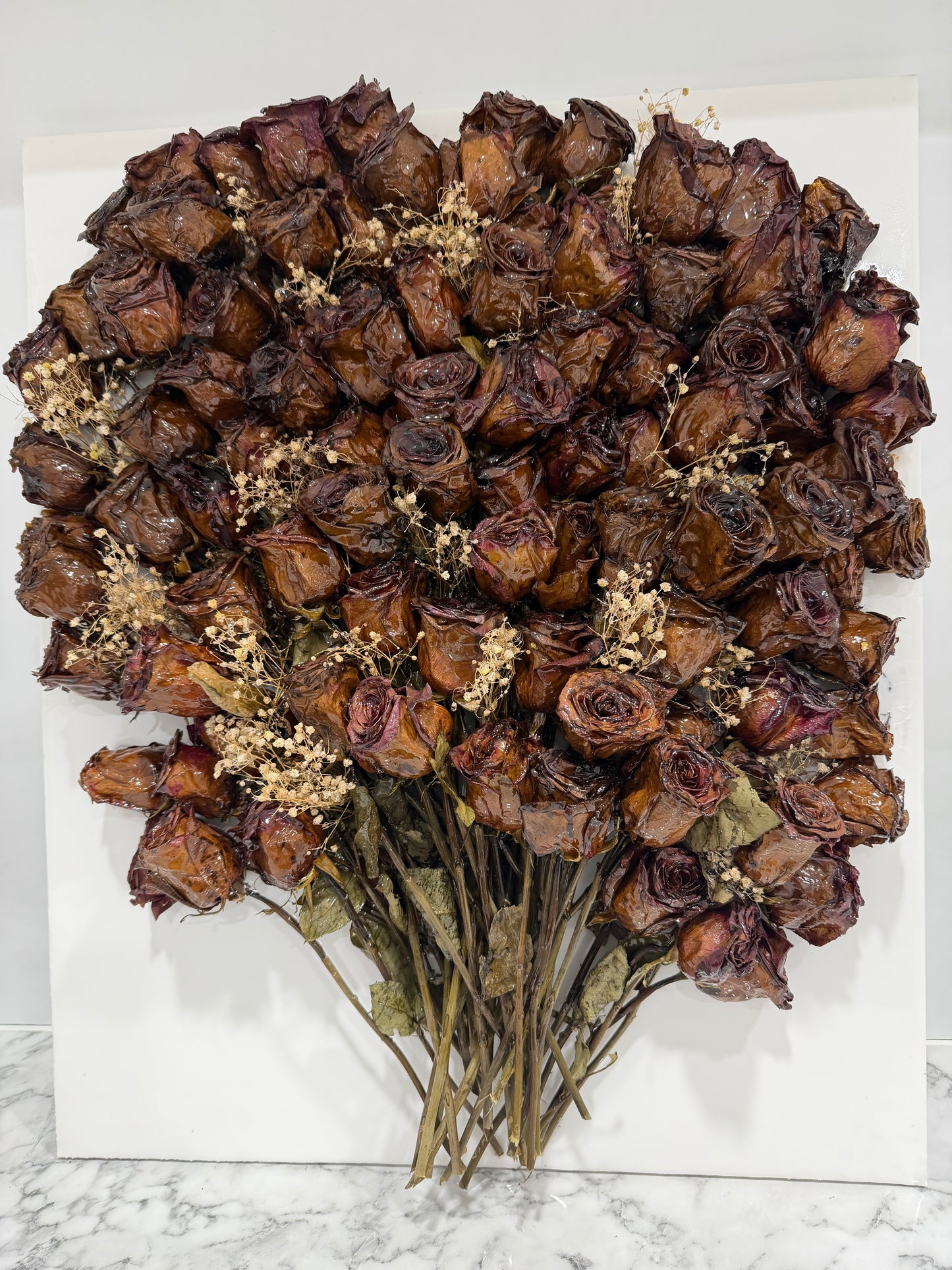 Preserved Rose Wall Art