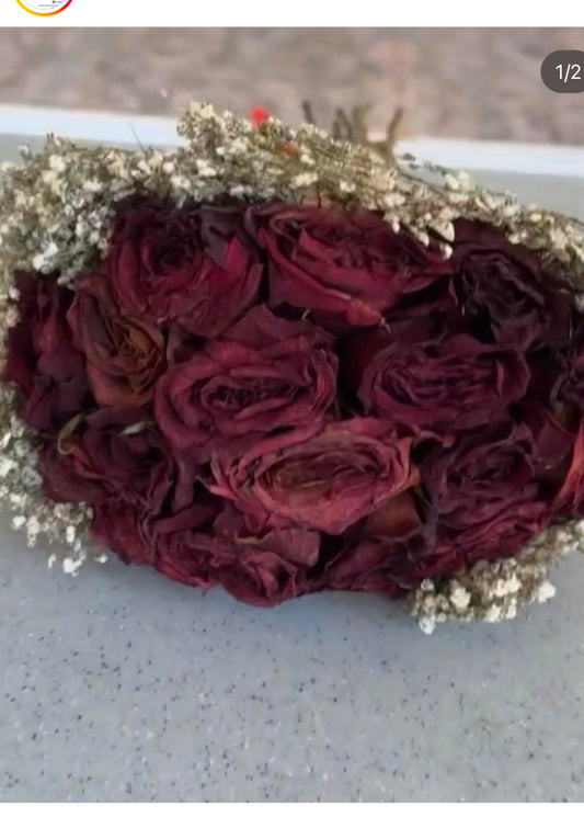 preserve roses in coaster