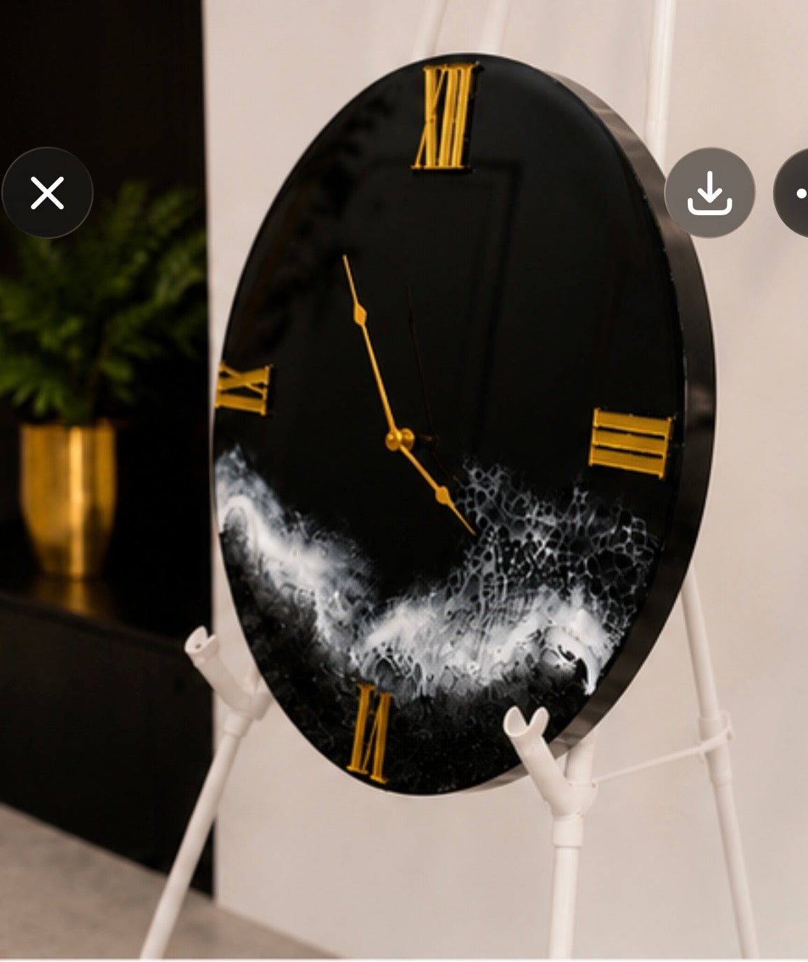 Ocean Wave Resin Wall Clock