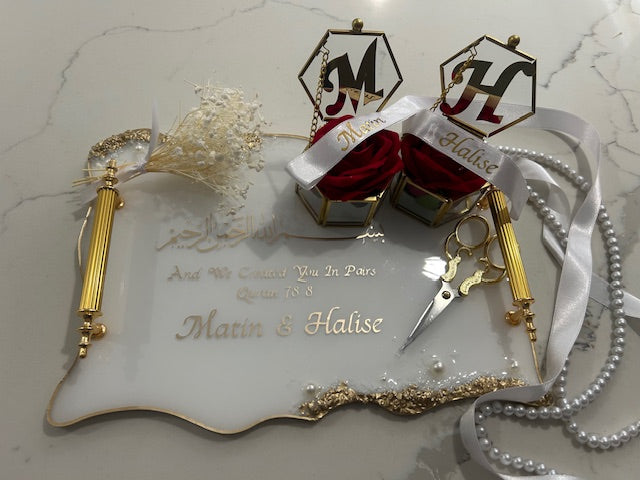 engagement and cofee tray set
