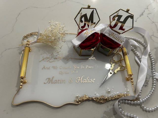 engagement and cofee tray set