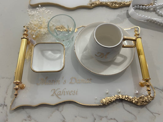 engagement and cofee tray set