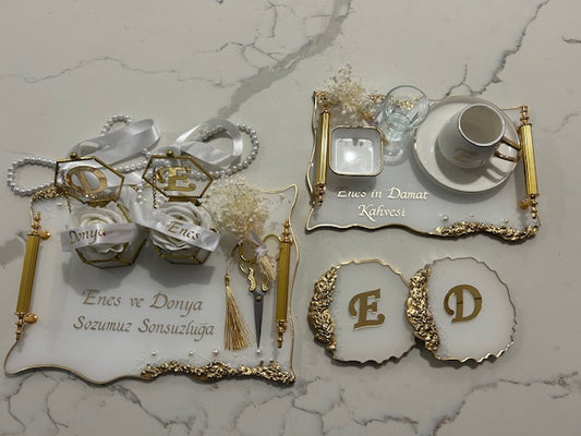 our cofee and engagement tray bundle