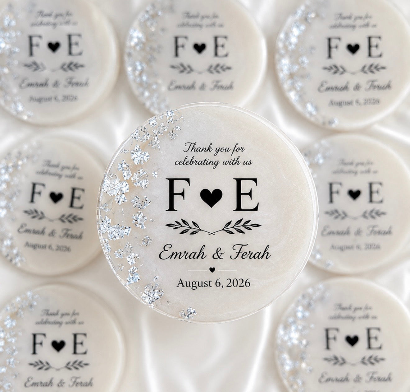 Personalised Resin Wedding magnets