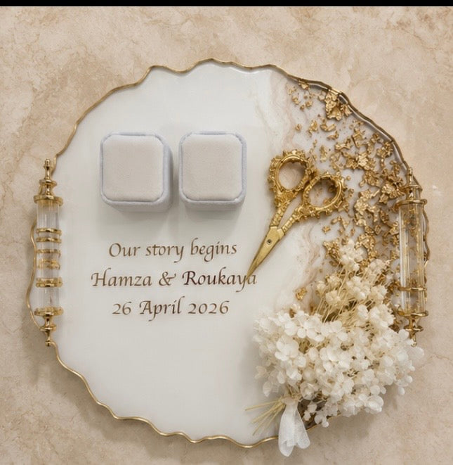 Custom Resin Engagement Ring Tray