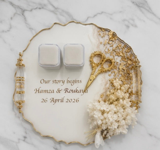 Custom Resin Engagement Ring Tray