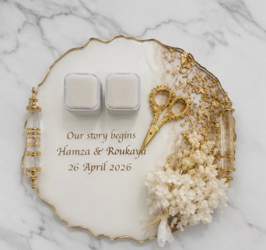 Custom Resin Engagement Ring Tray