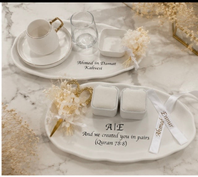 Personalised Engagement & Groom Coffee Set
