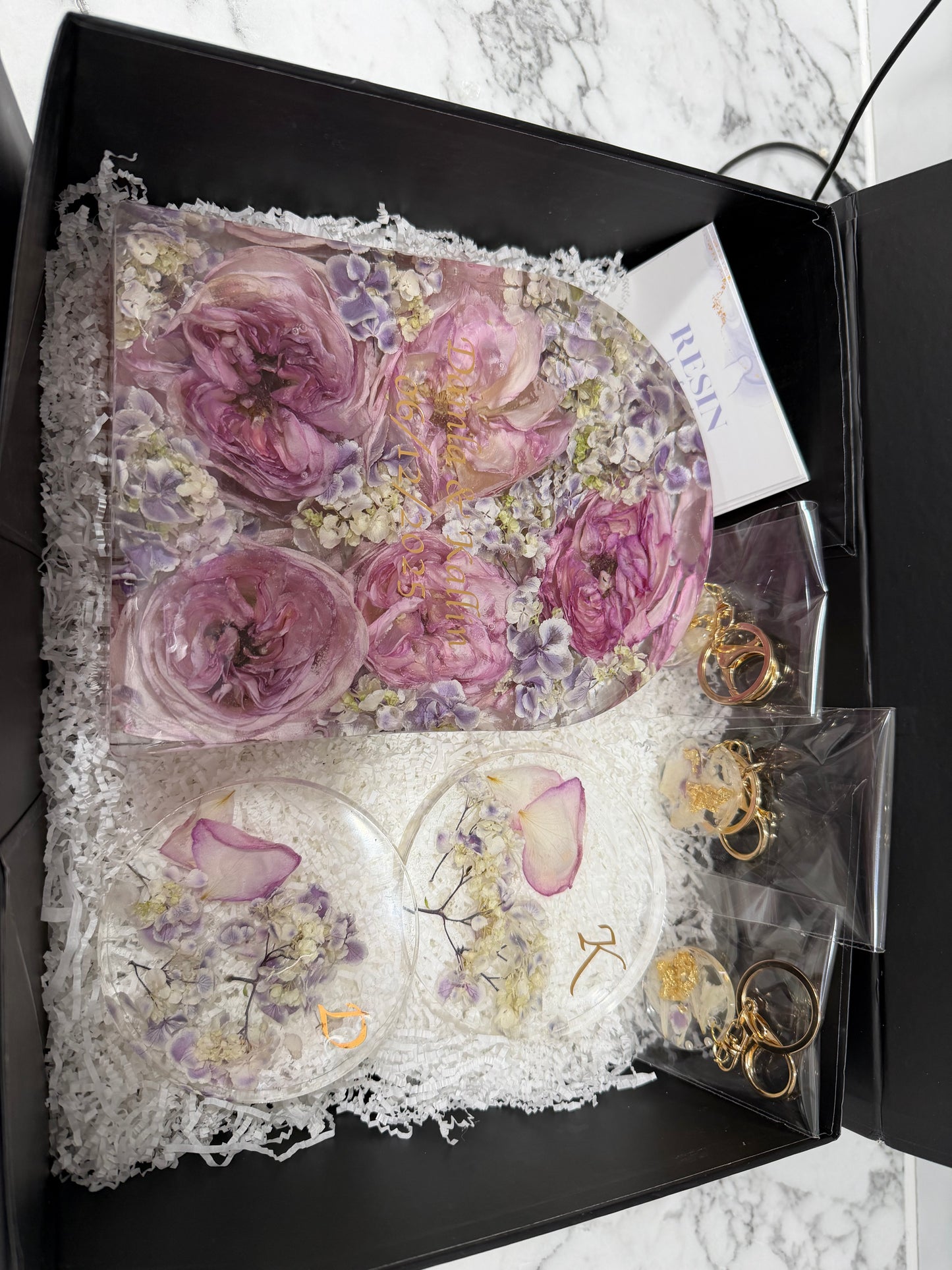 Fresh to forever flowers in arch