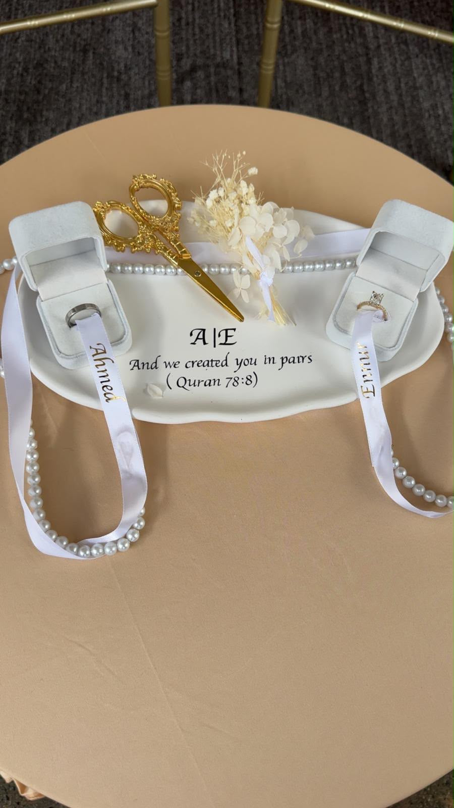 Personalised Engagement Ring Tray